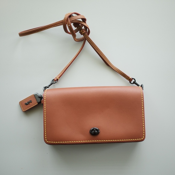 Coach Handbags - Coach Dinky Crossbody in Cognac